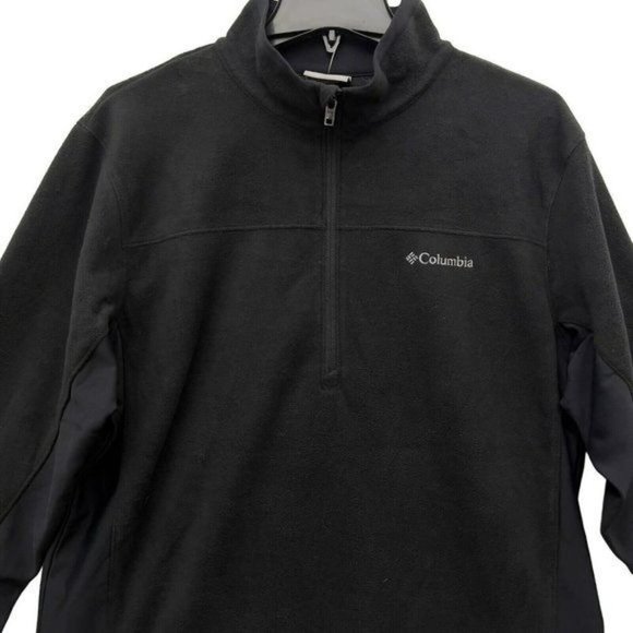 Columbia Men's Black Klamath Range II Half Zip Microfleece Pullover  Size L - Picture 2 of 13